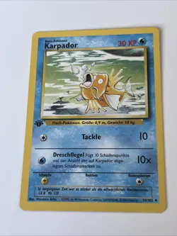 1st Edition Karpador Magikarp 35/102 German Base Set WOTC Pokemon Card NM - Image 2