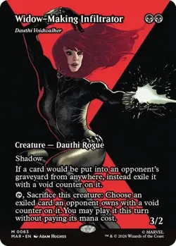 Widow-Making Infiltrator - Dauthi Voidwalker (Borderless) 63 MTG NM - MAR - Image 1