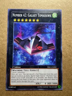 Number 42: Galaxy Tomahawk PRIO-EN092 Primal Origin 1st Edition Yugioh - Image 1