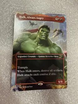 Hulk, Always Angry (Borderless) Commander: Marvel Super Heroes Regular - Mtg - Image 1