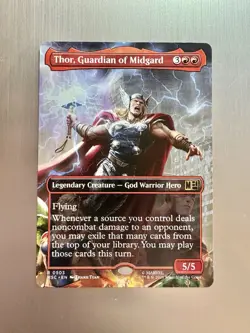 Thor, Guardian Of Midgard - 503 - MTG: Marvel Super Heroes - Borderless - Rare - Image 1