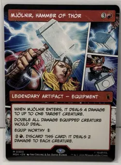 Mjolnir, Hammer of Thor (Borderless) (0303) Marvel Super Heroes Regular - Image 1