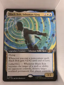 Black Bolt, Inhuman King (Extended Art) - R MSC Commander: Marvel Super Heroes 3 - Image 1