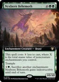 MTG - Nyxborn Behemoth - Extended Art - Commander Masters - Magic the Gathering - Image 1