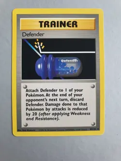 Defender 80/102 Pokemon TCG Base Set (1999) Uncommon NM - Image 1