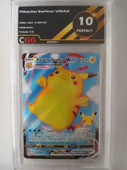 Carte pokemon FRANCAIS Pikachu Surfeur VMAX (CEL 009) CGG 10 26040071 - Image 1