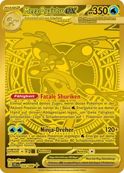 Pokemon Wachsendes Chaos Mega Quajutsu ex CRI 122/086 Near Mint deutsch - Image 1