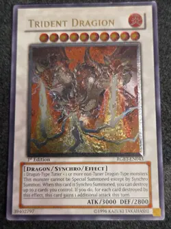 Yu-Gi-Oh! TCG Trident Dragion Raging Battle RGBT-EN043 1st Edition Ultimate MP - Image 1