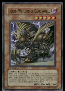 Goldd, Wu-Lord of Dark World EEN-EN024 Elemental Energy Yu-Gi-Oh 1st Edition NM - Image 1
