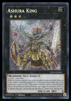 Ashura King POTE-EN048 Secret Rare Power of the Elements Yu-Gi-Oh 1st Edition NM - Image 1