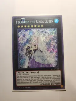 Teardrop The Rikka Queen SESL-EN022 1st Edition Secret Rare Yugioh NM - Image 1