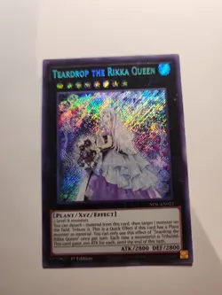 Teardrop The Rikka Queen SESL-EN022 1st Edition Secret Rare Yugioh NM - Image 2