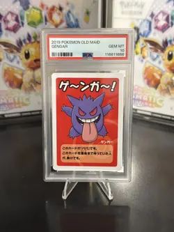 PSA 10 Gem Mint Gengar 2019 Old Maid Red Back Promo Japanese Pokemon Card - Image 1