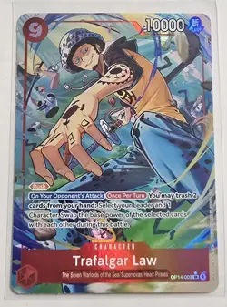 Bandai One Piece TCG Trafalgar Law OP14-009 SR Alt Art English - Image 1