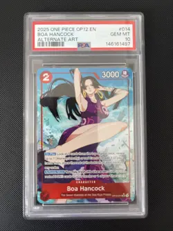 2025 ONE PIECE OP12-LEGACY OF THE MASTER ALTERNATE ART #014 BOA HANCOCK PSA 10 - Image 1