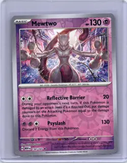 Mewtwo 150/165 Rare 151 Pokemon Reverse Holo Near Mint - Image 1