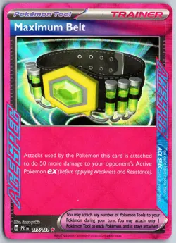 Maximum Belt 117/131 ACE SPEC Rare Prismatic Evolutions Pokemon NM - Image 1