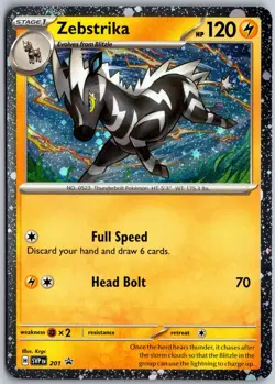 Zebstrika (Cosmos Holo) 201 Holo Rare Scarlet & Violet Promo Pokemon NM - Image 1