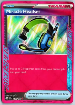 Miracle Headset 183/191 ACE SPEC Rare Surging Sparks Pokemon NM - Image 1