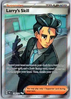 Larry's Skill 139/131 Ultra Rare Prismatic Evolutions Pokemon NM - Image 1