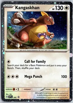 Kangaskhan (Cosmos Holo) 202 Holo Rare Scarlet & Violet Promo Pokemon NM - Image 1