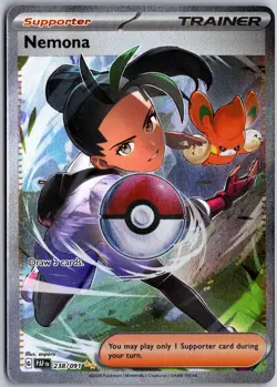 Nemona 238/091 Special Illustration Rare Paldean Fates Pokemon NM - Image 1