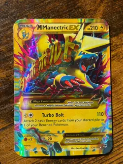 M Manectric EX (120 Secret Rare) 120/119 XY - Phantom Forces Holo - Image 1