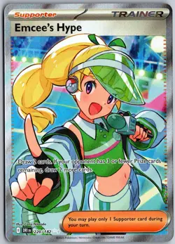 Emcee's Hype 220/182 Ultra Rare Destined Rivals Pokemon NM - Image 1