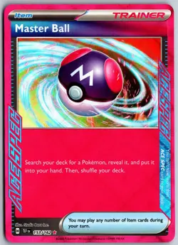Master Ball 153/162 ACE SPEC Rare Temporal Forces Pokemon NM - Image 1