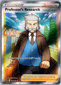 Professor's Research 150/159 Ultra Rare Crown Zenith Pokemon NM - Image 1