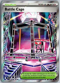 Battle Cage 116/094 Ultra Rare Phantasmal Flames Pokemon NM - Image 1