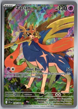 Zacian 100/094 Illustration Rare Phantasmal Flames Pokemon NM - Image 1