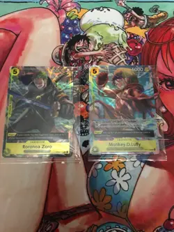 One Piece TCG Illustration Box Vol. 3 IB-03 LUFFY + ZORO PROMO - Image 1