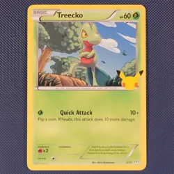 Treecko 3/25 - McDonald's Collection 2021 - Promo Unlimited Pokemon Card - NM - Image 1