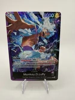 One Piece CCG Monkey.D.Luffy OP09-061 Leader ST26 English Foil Card - Image 1