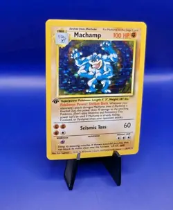 Machamp 8/102 1st Edition Base Set Holo Rare Pokemon Card WOTC Pokemon TCG LP - Image 3
