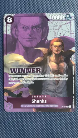 Shanks Winner Pack 2026 Vol. 2 One Piece Promo Card P-104 - Image 1