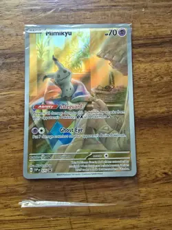 Pokemon TCG Mimikyu 075 Promo SEALED Scarlet & Violet Cards Full Art Holo - Image 1