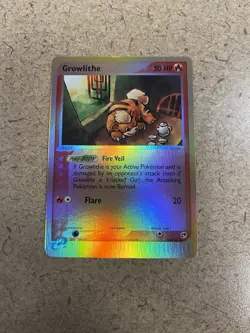 Pokemon TCG Growlithe Sandstorm Vintage Reverse Holo Card 65/100 NM - Image 1