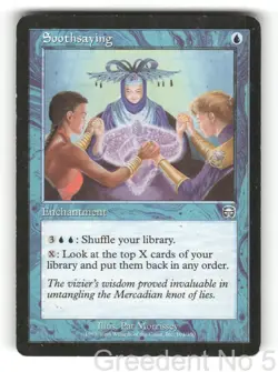 Soothsaying 104 Uncommon Mercadian Masques Magic: The Gathering Lightly Played - Image 1