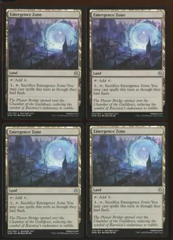 4x Emergence Zone Uncommon Land Ex/NM War of the Spark Playset MTG - Image 1