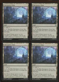 4x Emergence Zone Uncommon Land Ex/NM War of the Spark Playset MTG - Image 3
