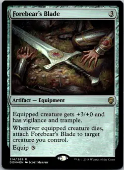 Forebear's Blade R Dominaria 214 NM Foil - Image 1
