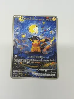 Pikochu with TheStary Ninght HP60 Gold Metal Pokemon Card-Collectible Gift - Image 1