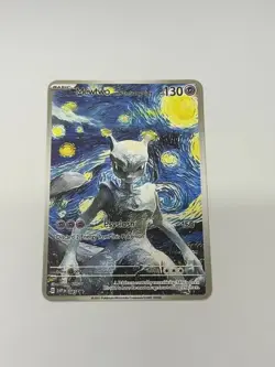Mewtwo With TheScary Night HP130 Gold Metal Pokemon Card-Collectible Gift - Image 1