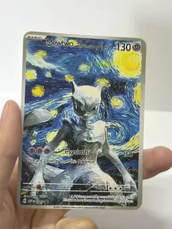 Mewtwo With TheScary Night HP130 Gold Metal Pokemon Card-Collectible Gift - Image 3
