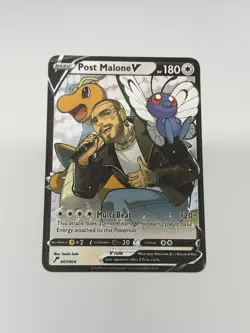 Post MaloneV HP180 Gold Metal Pokemon Card-Collectible Gift Display - Image 1