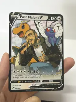 Post MaloneV HP180 Gold Metal Pokemon Card-Collectible Gift Display - Image 3