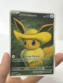 Eevee with StrawHat HP60 Gold Metal Pokemon Card-Collectible Gift Display - Image 3