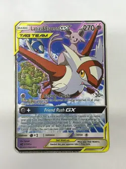 Latias&EspeonGX HP270 Gold Metal Pokemon Card-Collectible Gift Display - Image 1